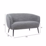 Diivan ACCENT 2-kohaline, hall - Pilt 4