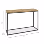 Abilaud INDUS 116x37xH77cm, tamm - Pilt 2