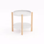 Abilaud NORAH 40x40xH60cm, valge - Pilt 2