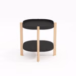 Abilaud NORAH 40x40xH60cm, must - Pilt 2