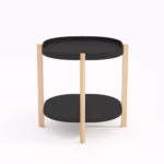 Abilaud NORAH 50x50xH55cm, must - Pilt 2