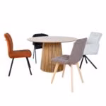 Söögilaud MILANI D120xH75cm, tamm - Pilt 3