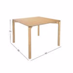 Söögilaud GARDENIA 90x90xH75cm, tamm - Pilt 5