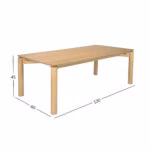 Diivanilaud GARDENIA 120x60xH45cm, tamm - Pilt 5