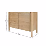 Kummut GARDENIA 108x43xH80,5cm, tamm - Pilt 5
