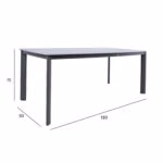 Laud BEIDA 180x90xH75cm, hall - Pilt 4