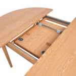 Söögilaud TROYES D120+40xH75cm, tamm - Pilt 4