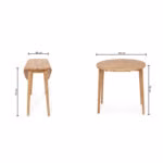 Klapplaud BIRKA D90xH75cm, tamm - Pilt 2