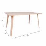 Söögilaud ADORA_150x90xH73cm, pöök - Pilt 6