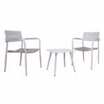 Rõdukomplekt COCORA laud, 2 tooli, taupe - Pilt 4