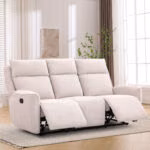 Diivan MAREN 3-kohaline manuaalne recliner, beež - Pilt 4