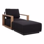 Tumba FULLER 83x83xH42cm, tumehall - Pilt 4