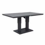 Laud TOMSON 150x90xH2-75 cm, tumehall klaasplaadiga - Pilt 4