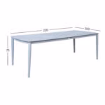 Laud SILVA 220x100xH75 cm, hallikasbeež - Pilt 2