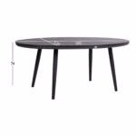 Laud BRISTOL 180x120xH74cm, hall - Pilt 6