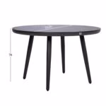 Laud BRISTOL D120xH74cm, hall - Pilt 5