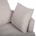 Tugitool FLUFFY pöörlev 110x105xH65/86cm, helehall - Pilt 5