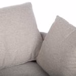 Tugitool FLUFFY pöörlev 110x105xH65/86cm, helehall - Pilt 6