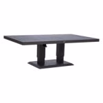 Laud TOMSON 150x90xH52-75cm, tumehall - Pilt 2