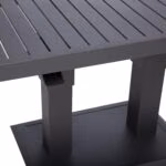 Laud TOMSON 150x90xH52-75cm, tumehall - Pilt 4