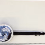 Rotating washing brush for high-pressure cleaner
