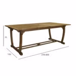 Laud FUTURE 210/300x110xH73cm, akaatsia - Pilt 3