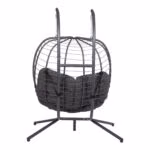 Ripptool FINSE 2-kohaline 142x106xH194cm, tumehall - Pilt 4