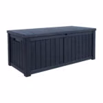 Säilituskast PRAIA 143x67,5x60,5cm/450L, must plastik - Pilt 2