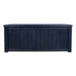 Säilituskast PRAIA 143x67,5x60,5cm/450L, must plastik - Pilt 3