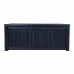 Säilituskast PRAIA 143x67,5x60,5cm/450L, must plastik - Pilt 5