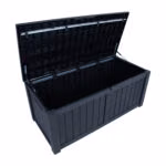 Säilituskast PRAIA 143x67,5x60,5cm/450L, must plastik - Pilt 6