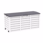 Säilituskast ALISA 112,8x49x53,5cm/265L, valge/hall plastik - Pilt 2
