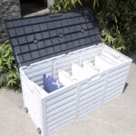 Säilituskast ALISA 112,8x49x53,5cm/265L, valge/hall plastik - Pilt 3