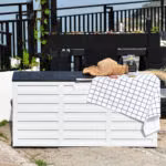 Säilituskast ALISA 112,8x49x53,5cm/265L, valge/hall plastik - Pilt 4