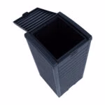Prügikast GALA 41x41xH86cm/118L, must plastik - Pilt 5