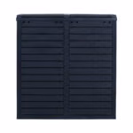 Prügikast GALA 78x41xH86cm/230L, must plastik - Pilt 4