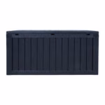Säilituskast BOMM 117,5x47,5xH59cm/300L, must plastik - Pilt 4