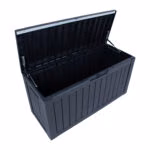 Säilituskast BOMM 117,5x47,5xH59cm/300L, must plastik - Pilt 5