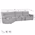 Nurgadiivan CANNES VN_elektriline reclin - Pilt 6