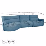 Nurgadiivan CANNES VN_elektriline reclin - Pilt 6
