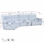 Nurgadiivan CANNES VN_elektriline reclin - Pilt 6
