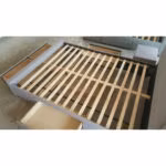 Voodi CAREN 160x200cm, hall - Pilt 2