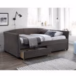 Voodi GENESIS 90x200cm, pruunikashall - Pilt 5
