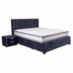Voodi GRACE 160x200cm, sinine - Pilt 4