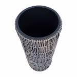 Lillepotiümbris WICKER D28xH50cm, hall - Pilt 2