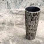 Lillepotiümbris WICKER D28xH50cm, hall - Pilt 4