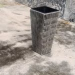 Lillepotiümbris WICKER 28x28xH50cm, hall - Pilt 4