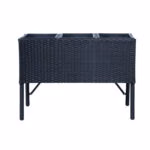 Lillekast WICKER 78x33xH54cm, must - Pilt 2