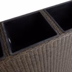 Lillekast WICKER 110x39xH88cm, tumepruun - Pilt 3