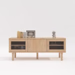 TV-laud HANSEN 140x40xH55cm, melamiin - Pilt 2